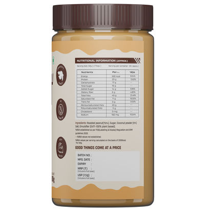 Peanut Butter | Crunchy Coconut | 800 g