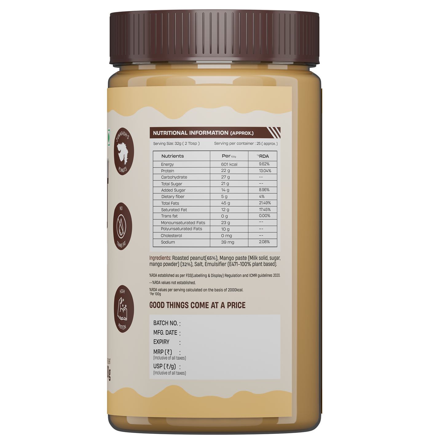 Peanut Butter | Creamy Mango | 800 g