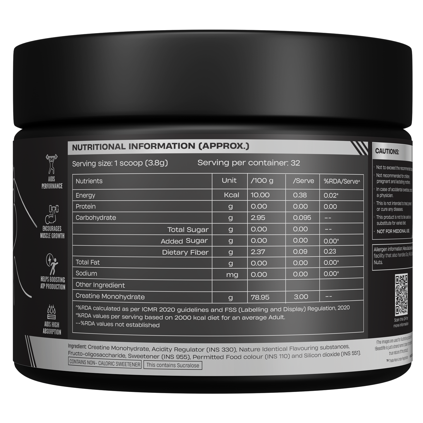 Creatine Monohydrate | Peach | 319 g