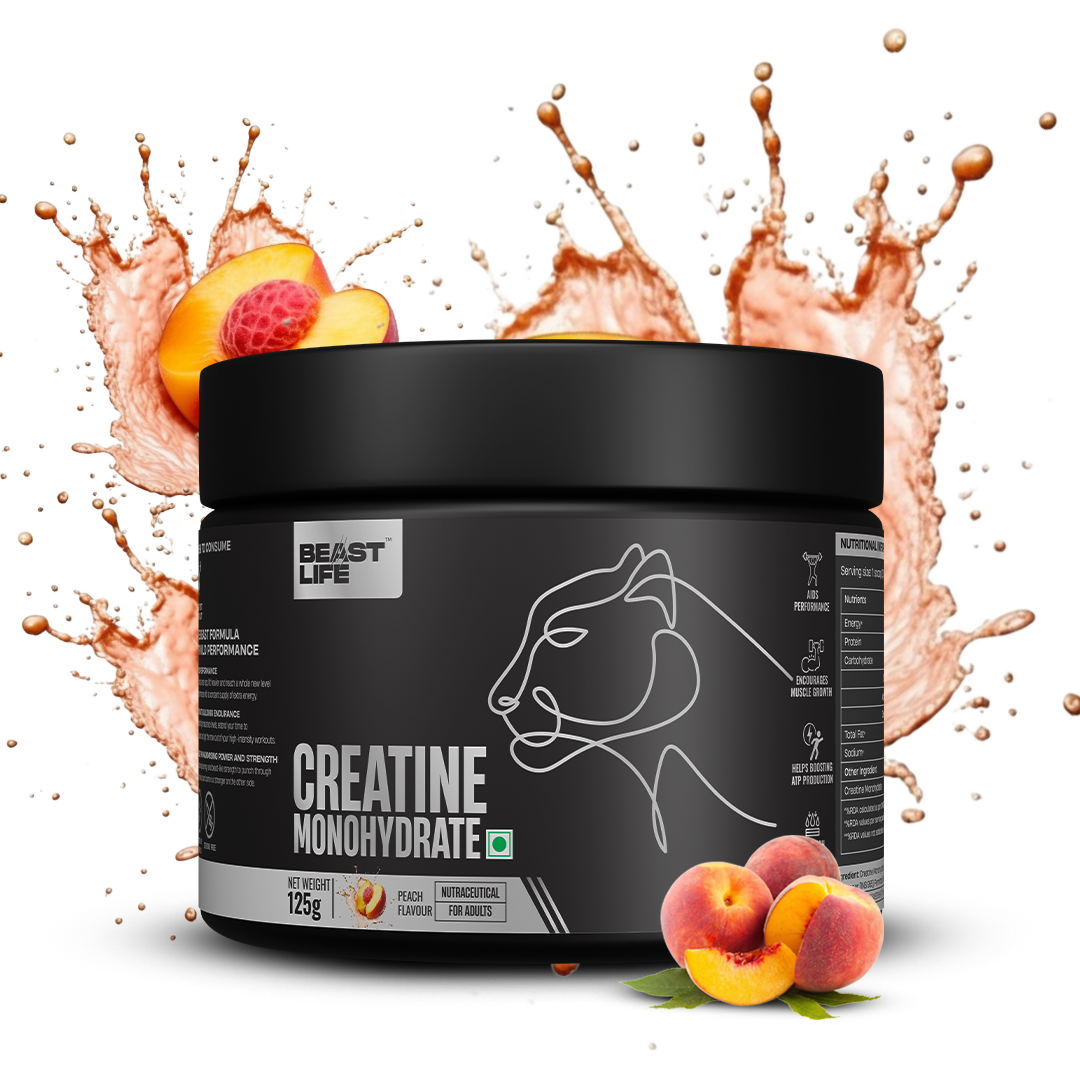 BeastLife Peach Flavoured Creatine 125g — Premium Pack Shot