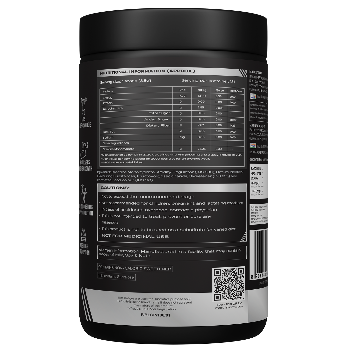 Creatine Monohydrate | Peach | 500 g
