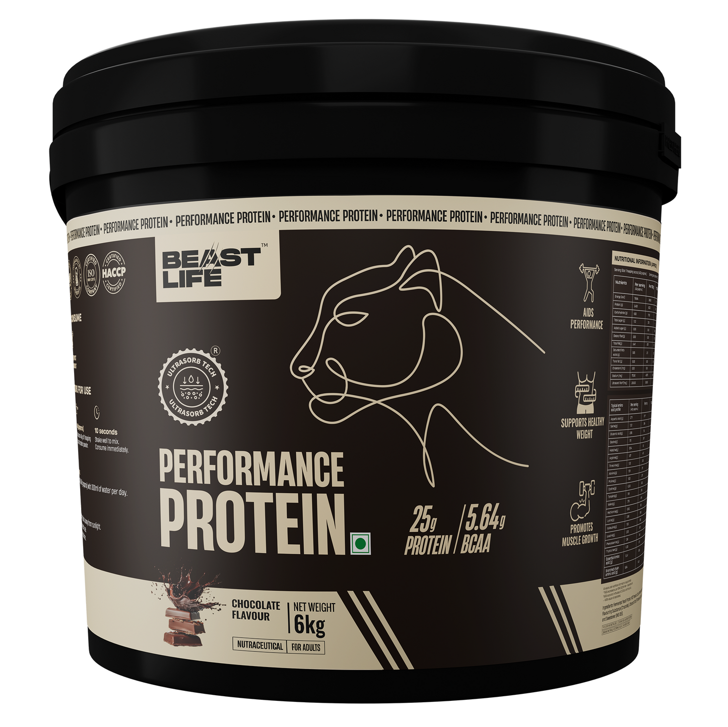 Performance Fermented Yeast Protein with Ultrasorb Tech | Chocolate | 6 kg