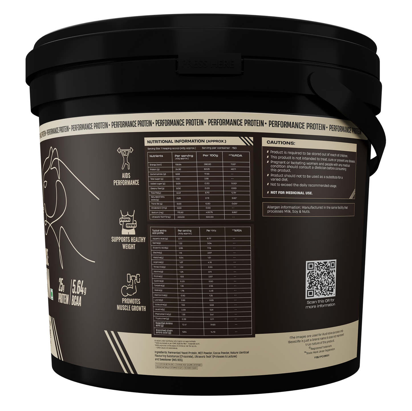 Performance Fermented Yeast Protein with Ultrasorb Tech | Chocolate | 6 kg