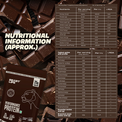 Performance Protein with Ultrasorb Tech | 500g | Chocolate