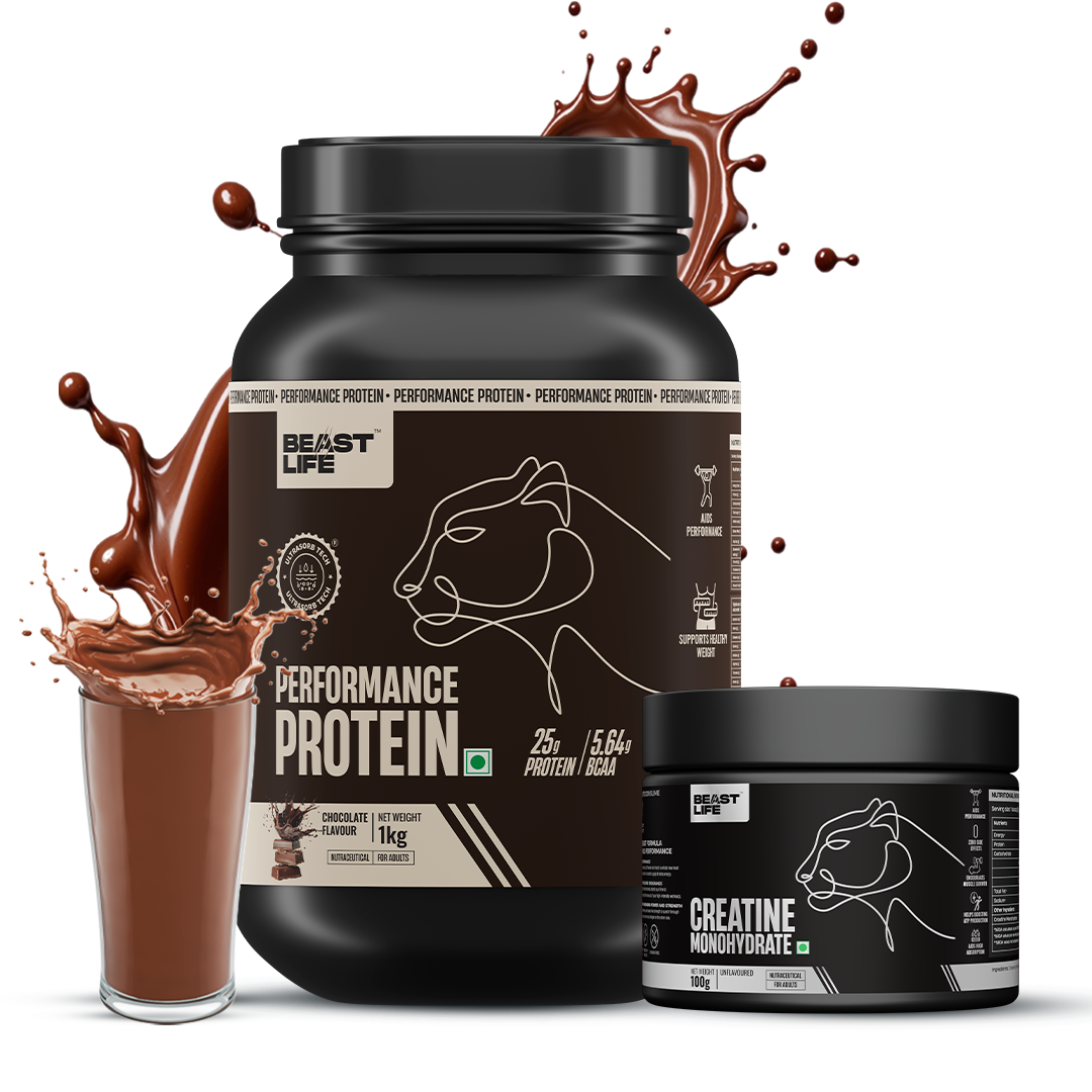 Muscle Power Combo | Performance Protein Chocolate Flavour + Creatine