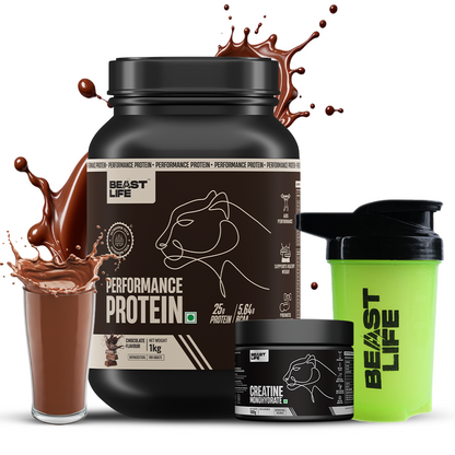 Performance Protein Power Stack – with Creatine & Neon Shaker