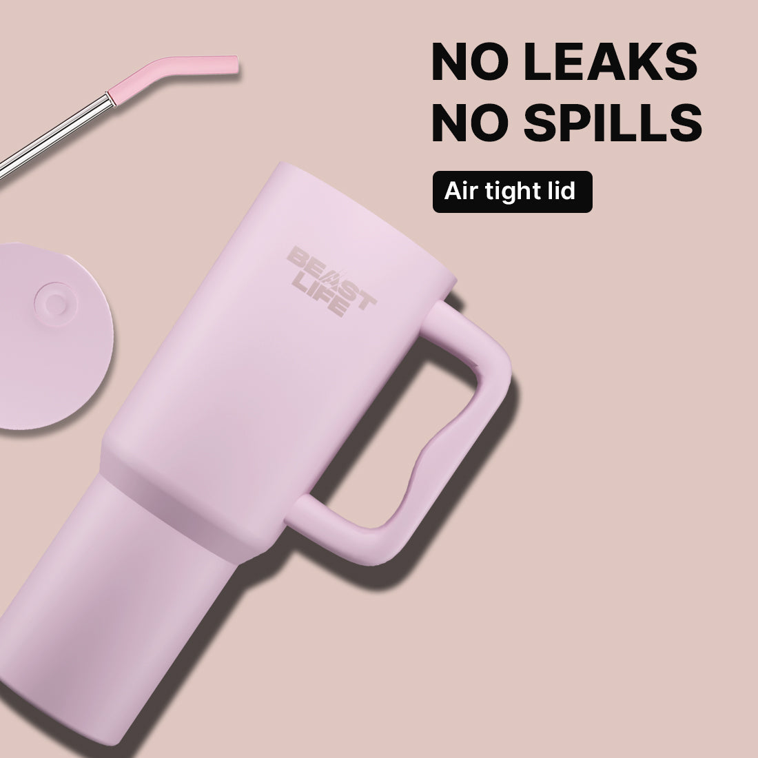 Beast Life Tumbler 1.2L - Pink