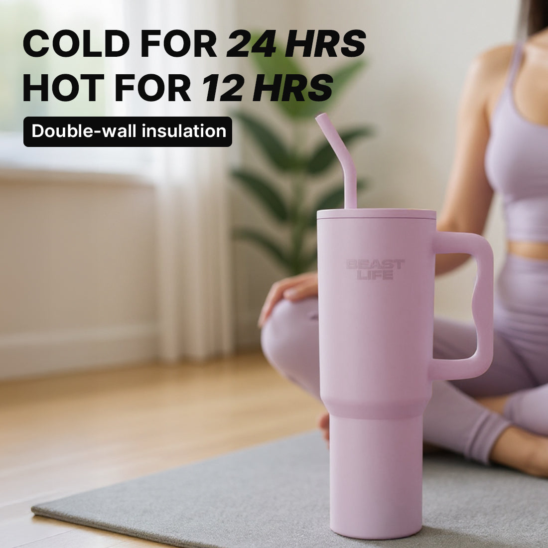 Beast Life Tumbler 1.2L - Pink
