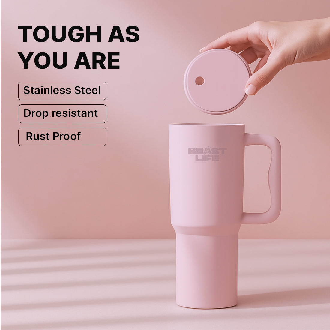 Beast Life Tumbler 1.2L - Pink