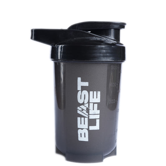 BeastLife Plastic Bold Shaker | Black Color | 500ML