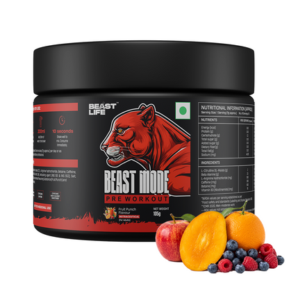 Combo pack | Creatine Nano 400 | Unflavoured | 100 g + Preworkout | Fruit Punch | 105 g