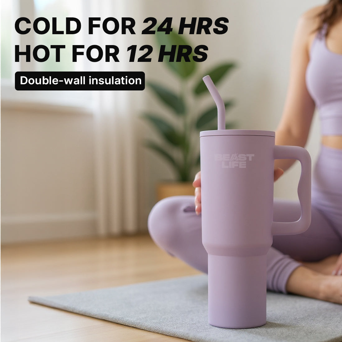 Beast Life Tumbler 1.2L - Purple