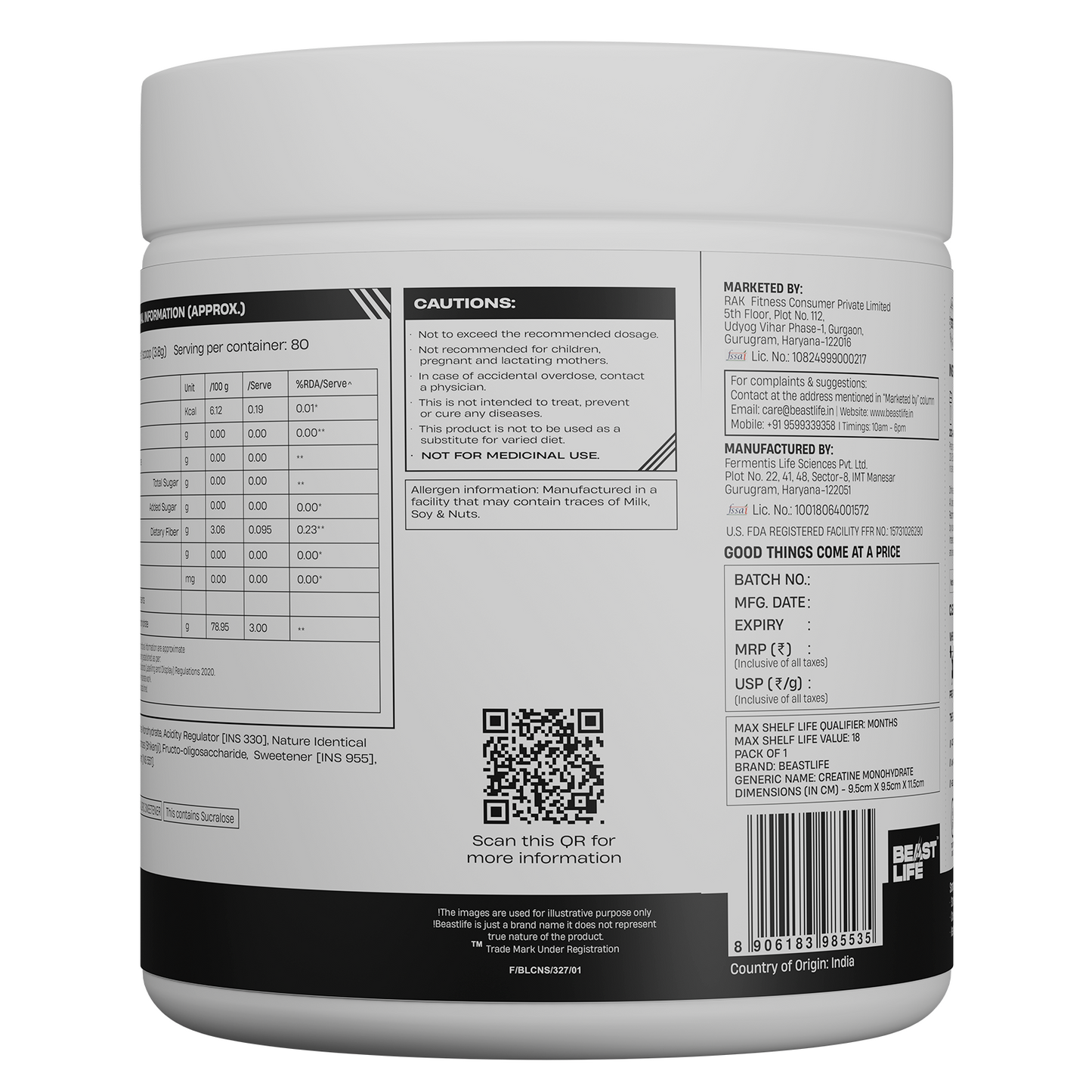 Combo pack | Creatine Nano 400 | Shikanji | 305 g + Performance Protein | Cold Coffee | 2 kg