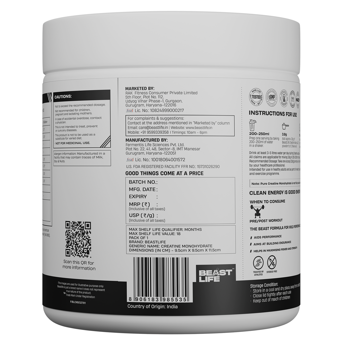 Combo pack | Creatine Nano 400 | Shikanji | 305 g + Performance Protein | Cold Coffee | 2 kg