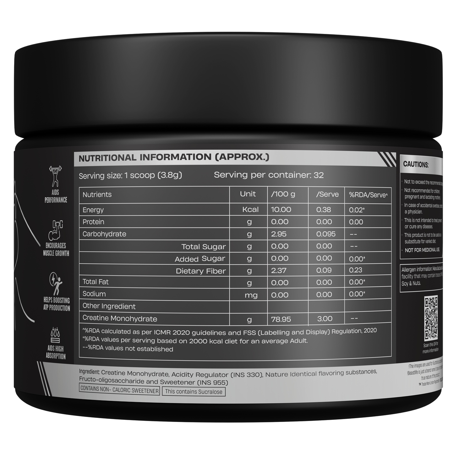 Creatine Monohydrate | Shikanji | 125 g