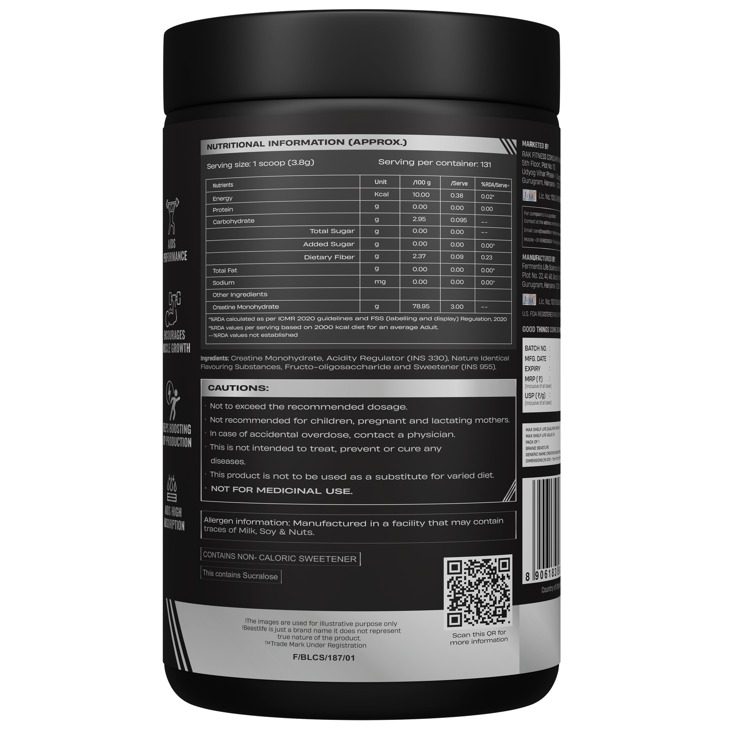Creatine Monohydrate | Shikanji | 500 g