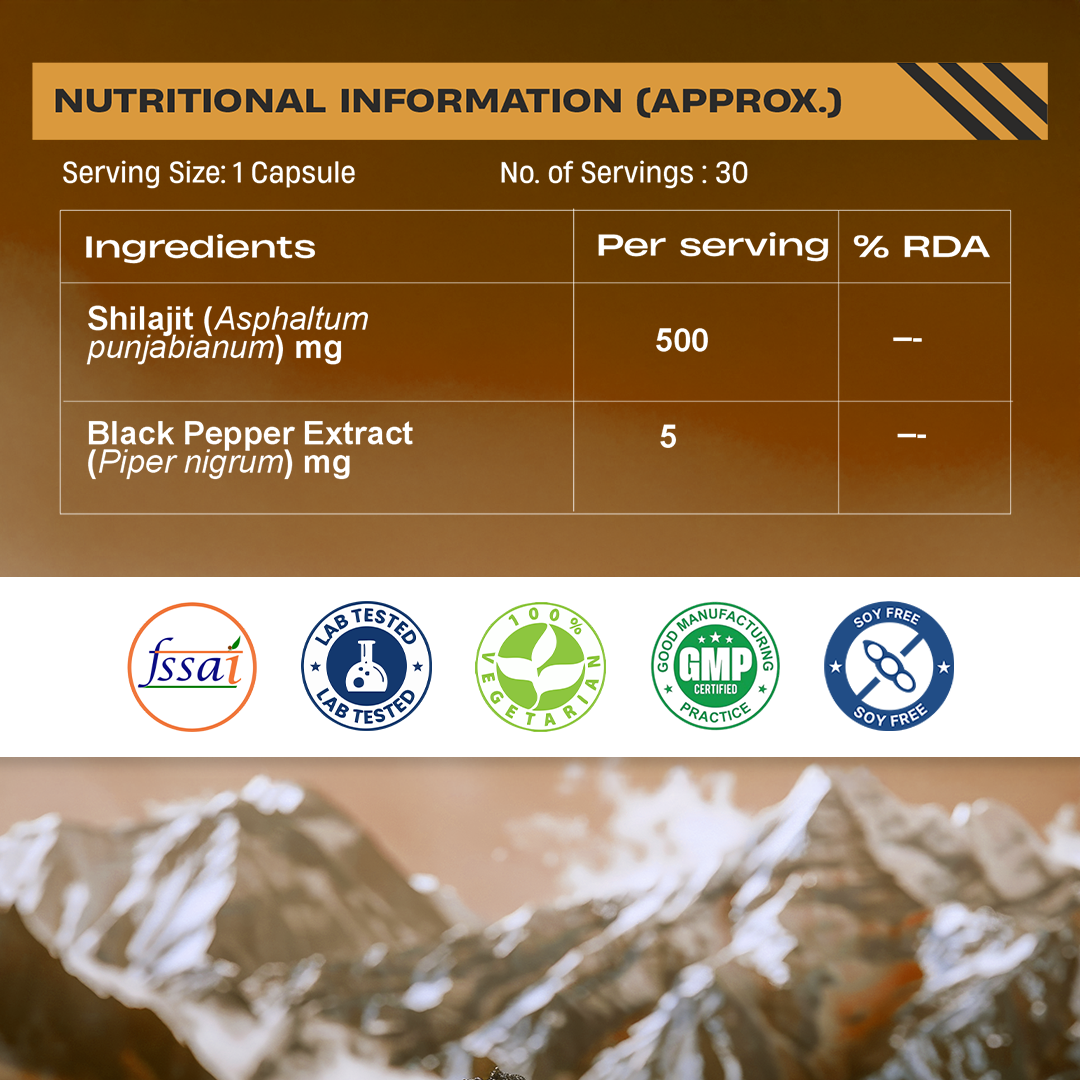 HIMALAYAN SHILAJIT+ CAPSULES 90 Days