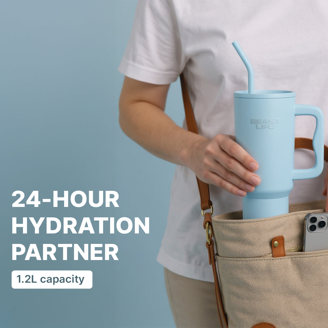 Beast Life Tumbler 1.2L - Sky Blue