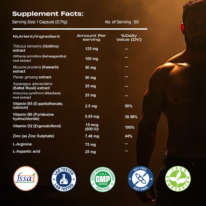 TESTO BOOSTER+ CAPSULES 60N
