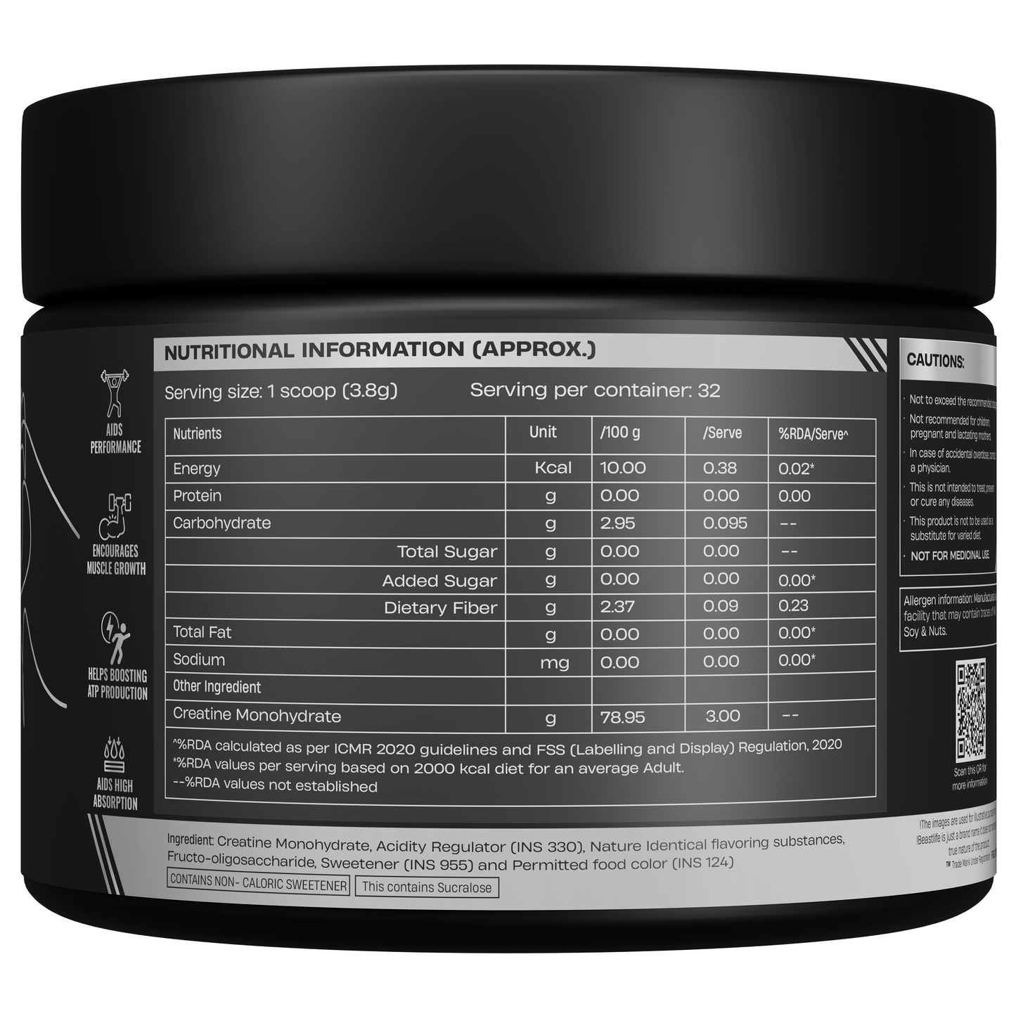 Creatine Monohydrate | Watermelon | 125 g