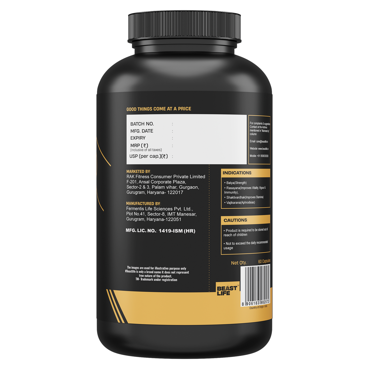 HIMALAYAN SHILAJIT+ CAPSULES 60N