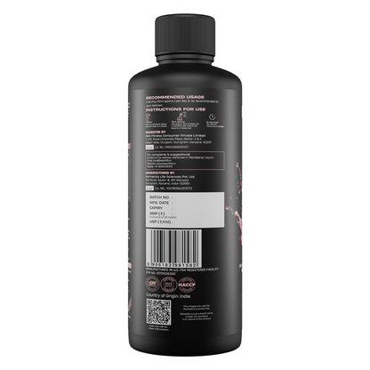 BeastLife L-Carnitine with Vitamin B5 (Litchi, 450ml) | Triple Strength Formula | 3300mg L- Carnitine
