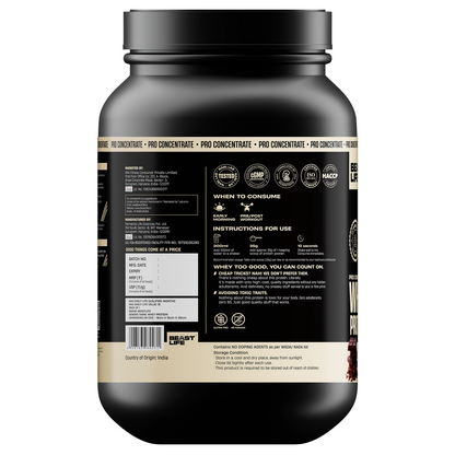 Pro Concentrate Whey Protein with Ultrasorb Tech | 924gm | Rich Chocolate