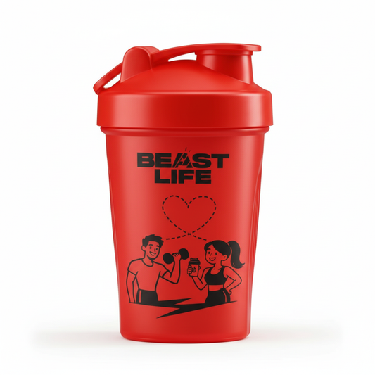 BeastLife Bold Shaker – Valentine’s Day Limited Edition | Red | 500 ML