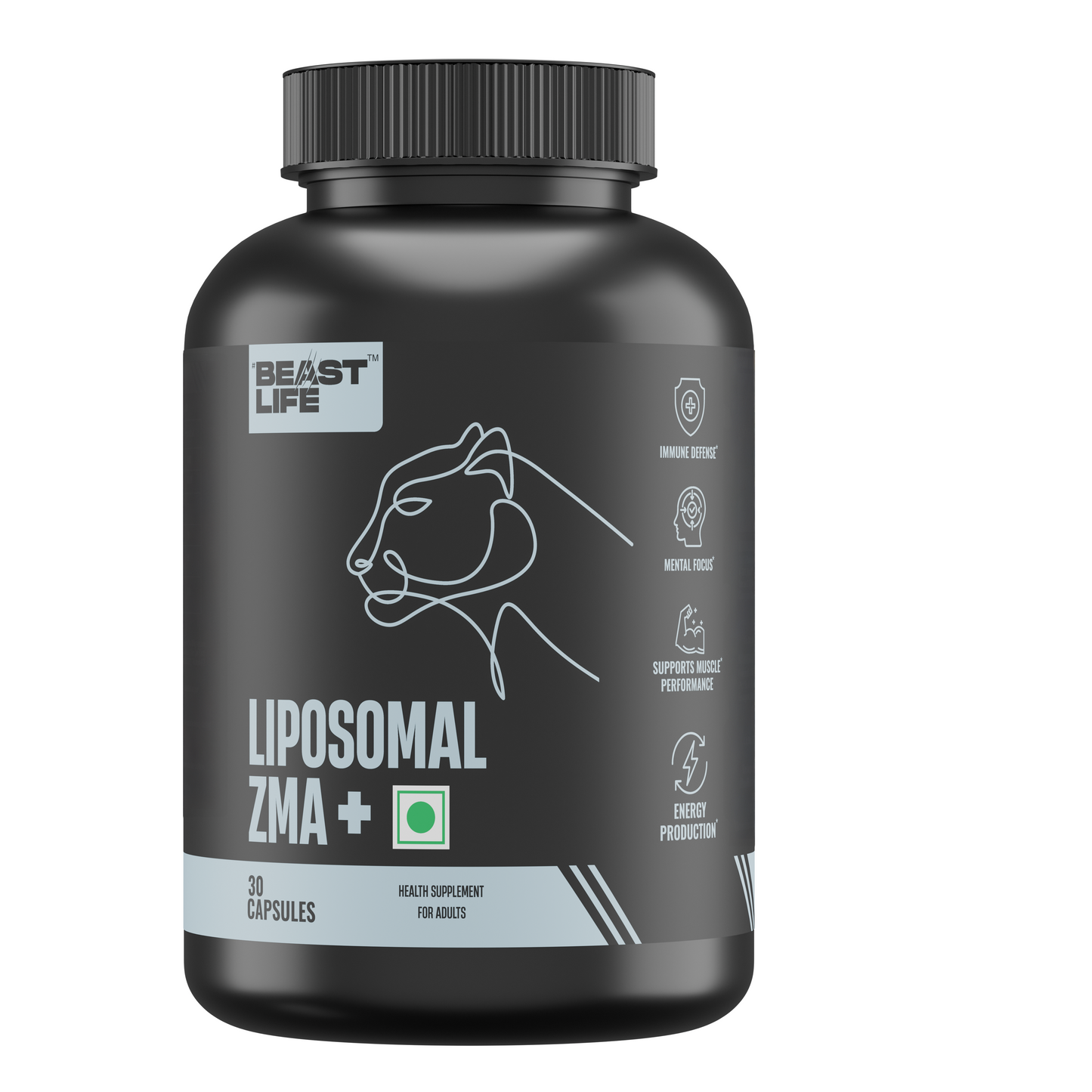 Liposomal ZMA+ | Zinc, Magnesium Complex with Vitamin B6 30N