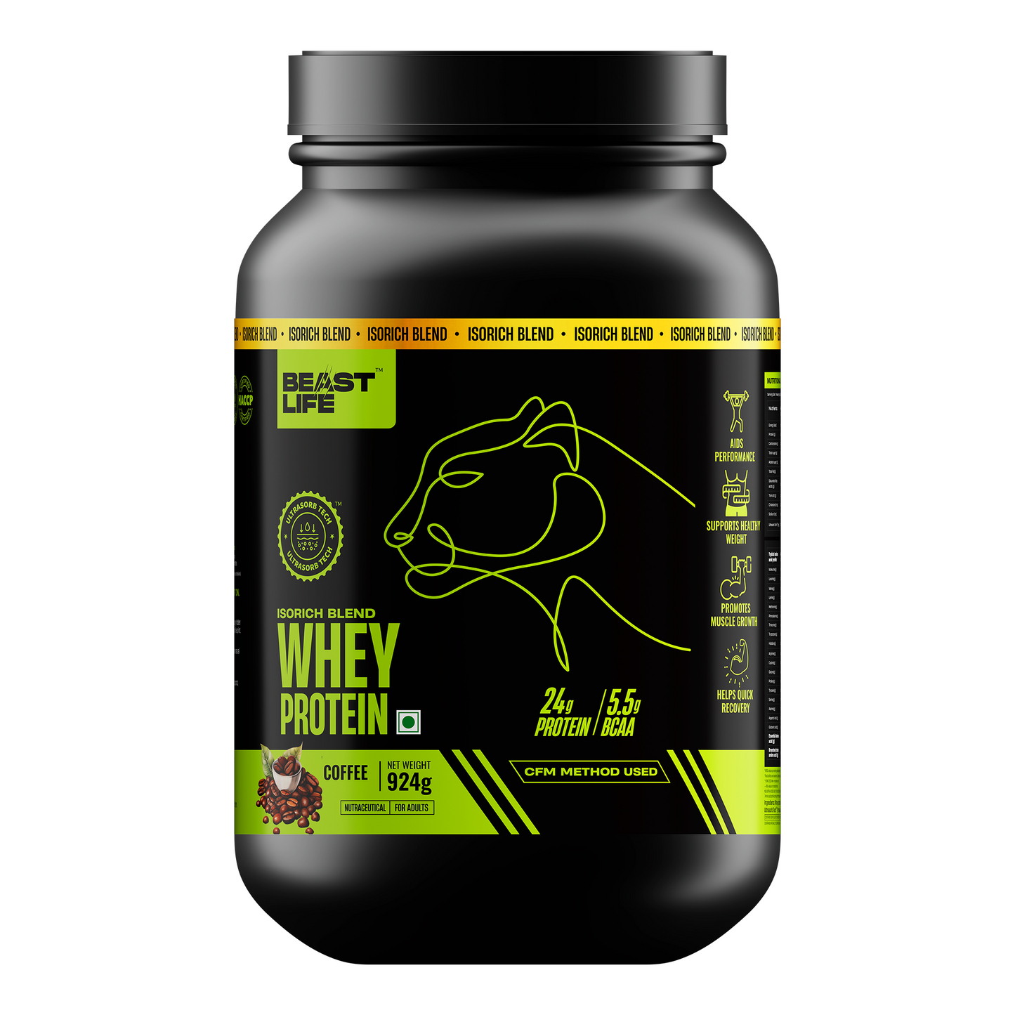 Coffee Isorich Blend Whey Protein with Ultrasorb Tech | 924G