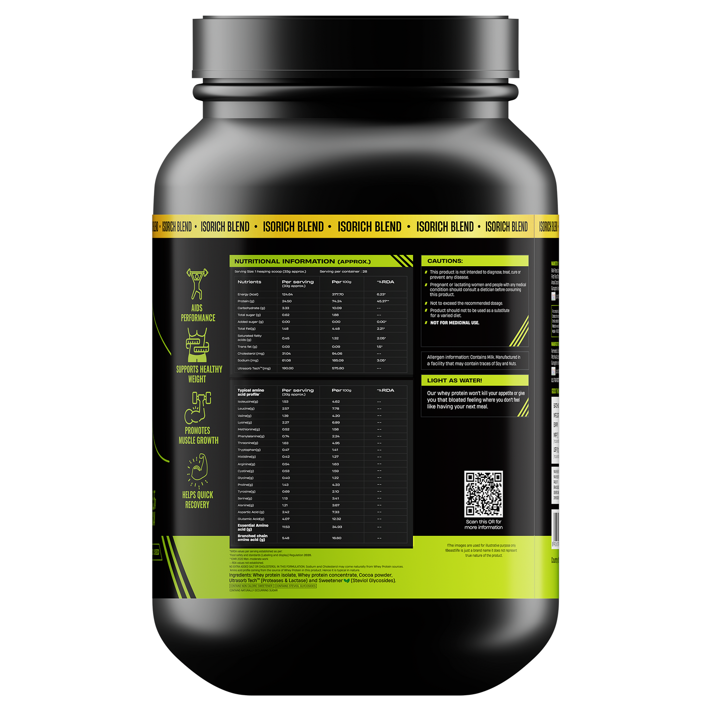 Isorich Blend Whey Protein with Ultrasorb Tech | 924G