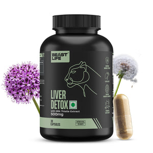 Liver Detox Supplement with Milk Thistle Extract 500mg | 30N