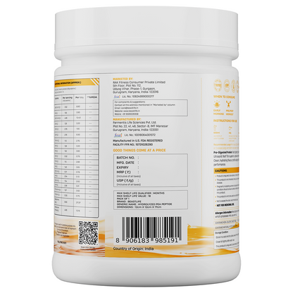 Pre-Digested Hydrolyzed Pea Protein Mango flavour 500g