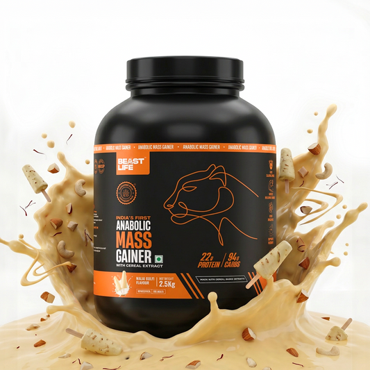 Anabolic Mass Gainer with Ultrasorb Tech | No Maltodextrin | Malai Kulfi | 2.5 kg