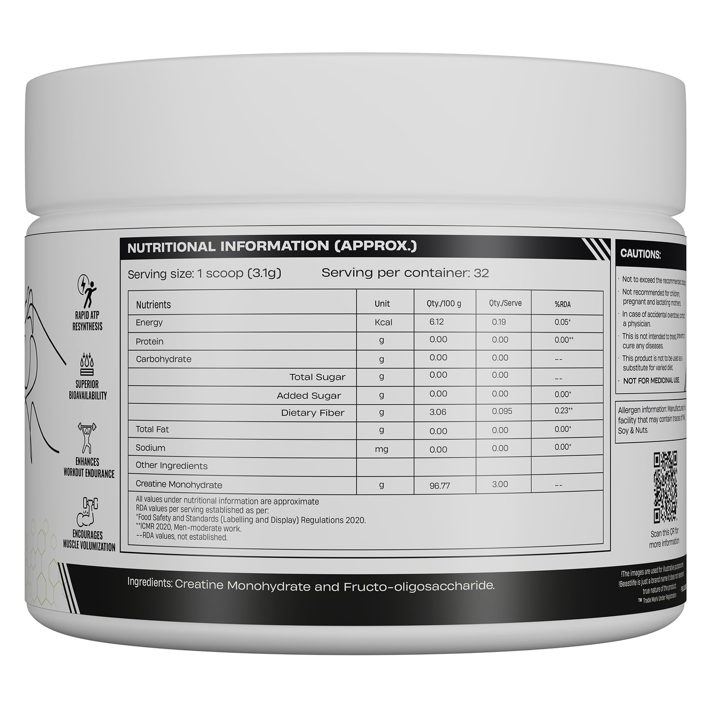 Combo pack | Creatine Nano 400 | Unflavoured | 100 g + Performance Protein | Cold Coffee | 1 kg