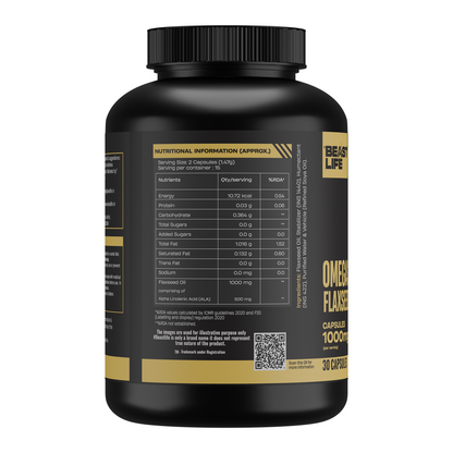 3X Strength Veg omega 3 6 9 | 30N