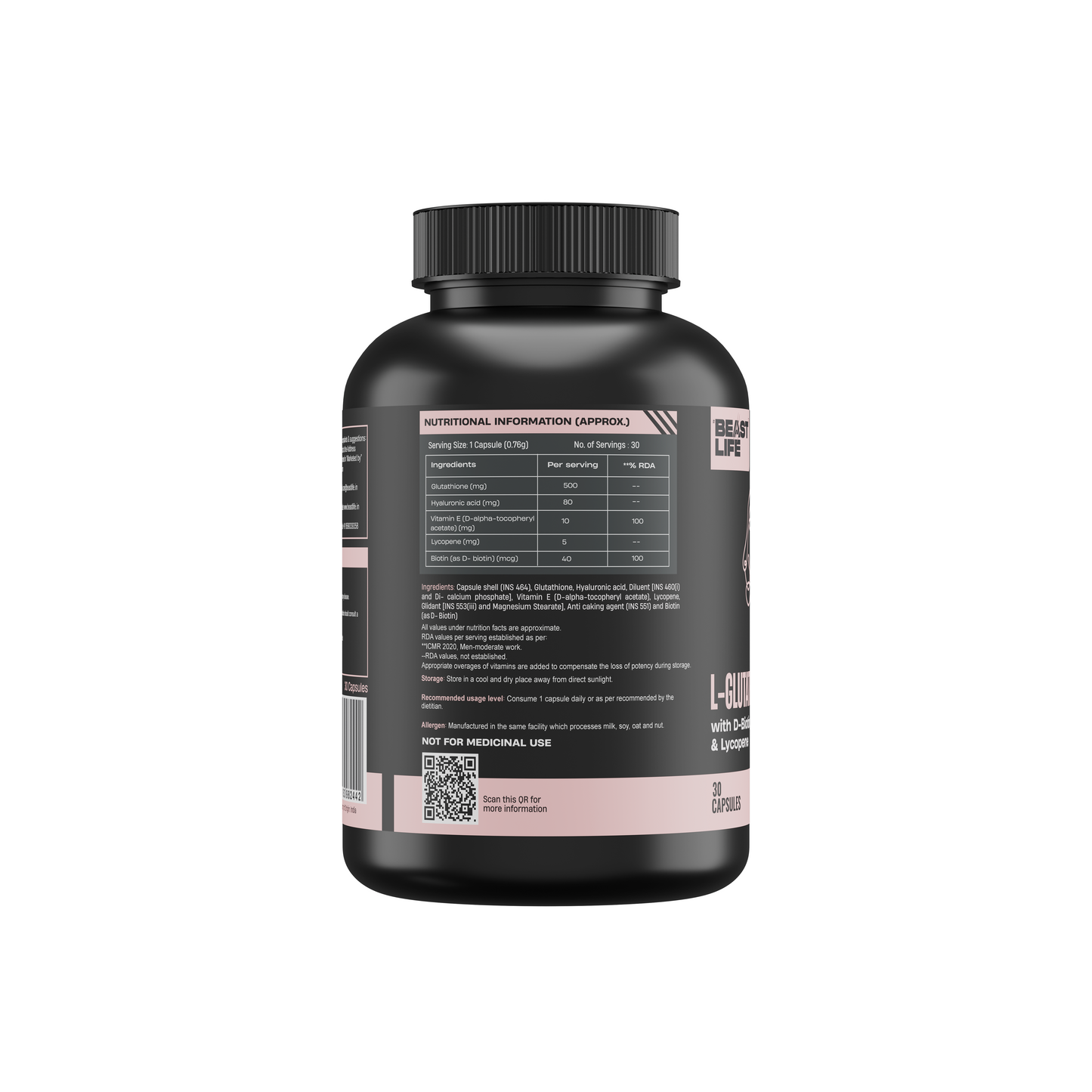 L- GLUTATHIONE+ CAPSULES 90 Days