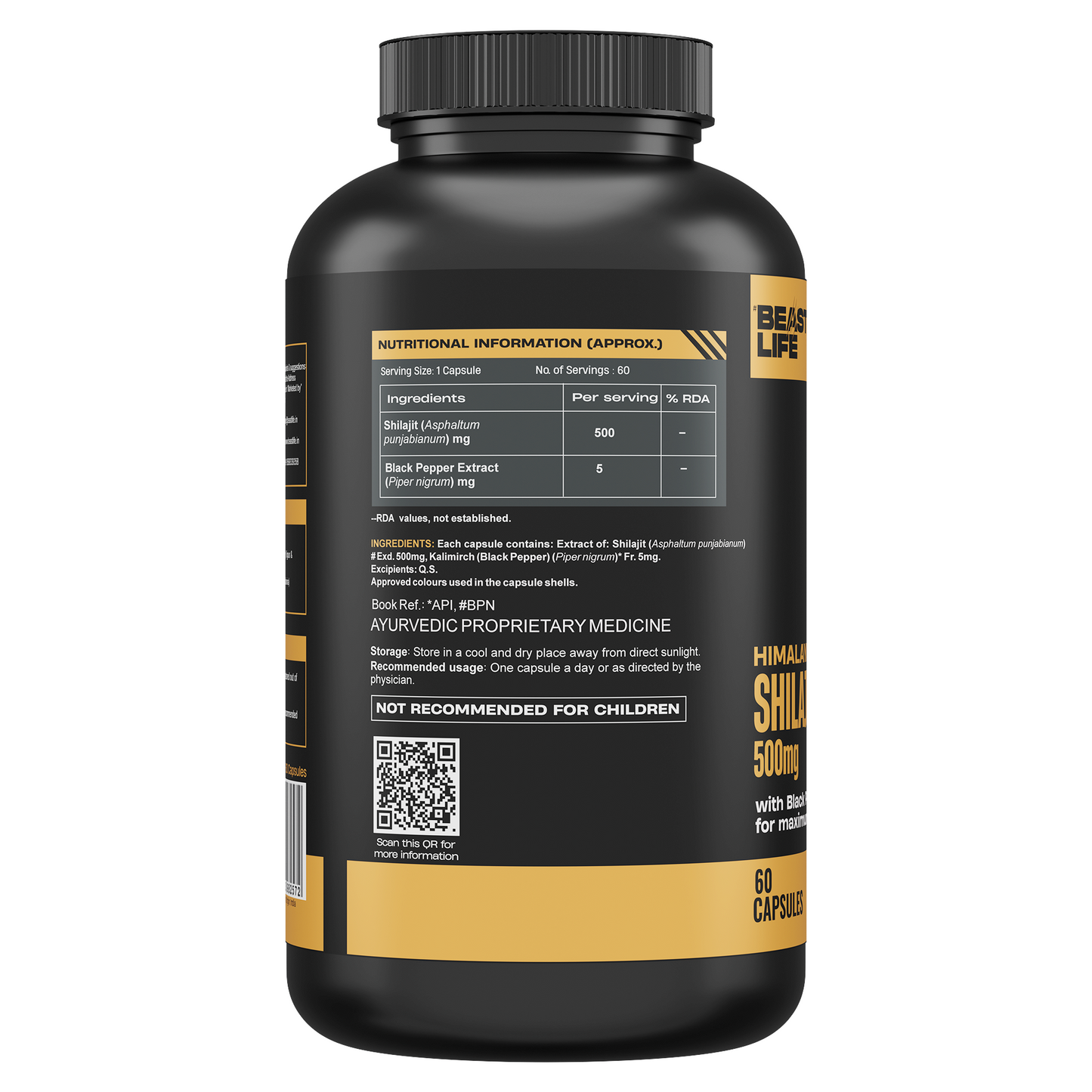 HIMALAYAN SHILAJIT+ CAPSULES 60N