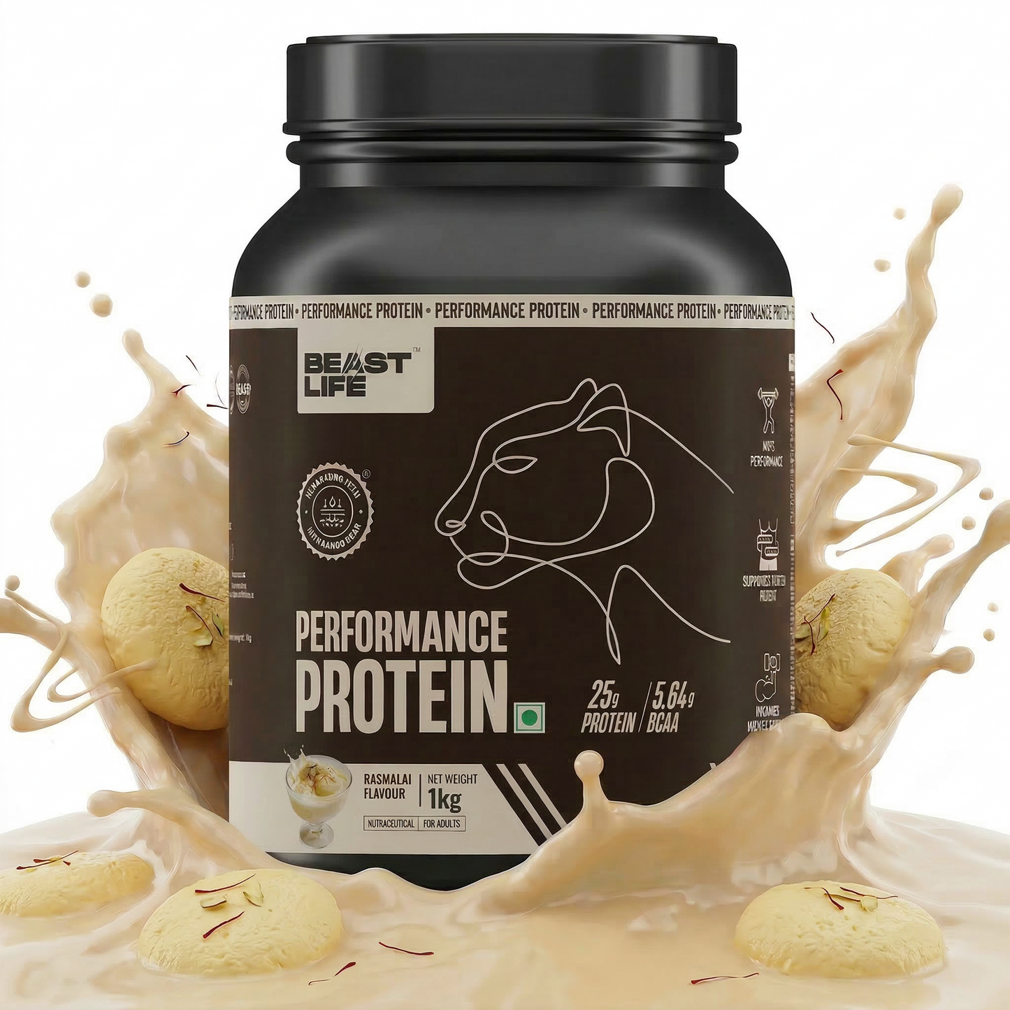 Performance Fermented Yeast Protein with Ultrasorb Tech | Rasmalai | 1 kg