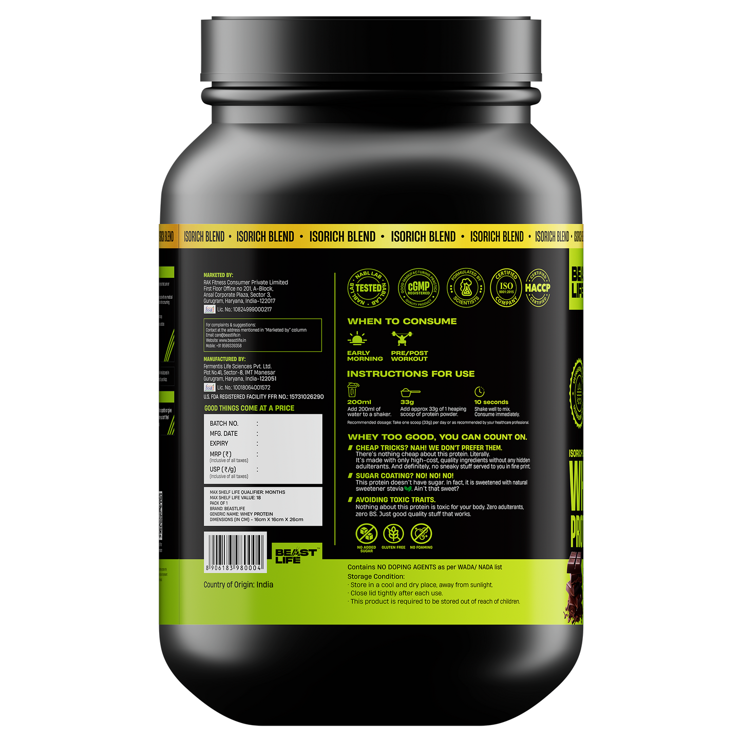 Isorich Blend Whey Protein with Ultrasorb Tech | 924G