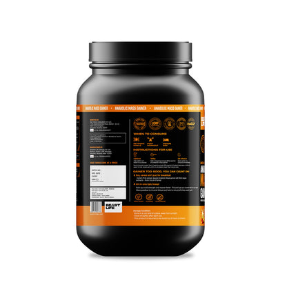 Anabolic Mass Gainer with Ultrasorb Tech | No Maltodextrin | Strawberry Banana | 1 kg