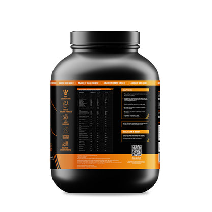 Anabolic Mass Gainer with Ultrasorb Tech | No Maltodextrin | Strawberry Banana | 2.5 kg