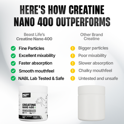 Combo pack | Creatine Nano 400 | Unflavoured | 250 g + Performance Protein | Chocolate | 2 kg