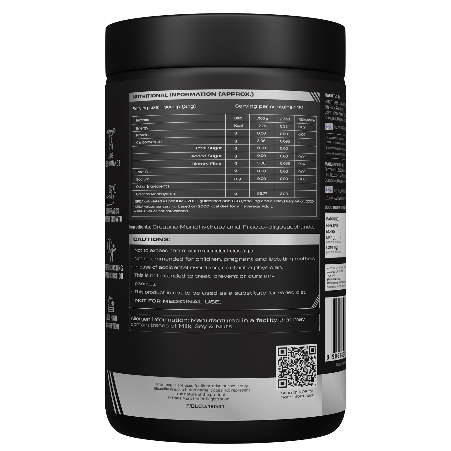 Super Micronized Creatine Monohydrate | 500 g
