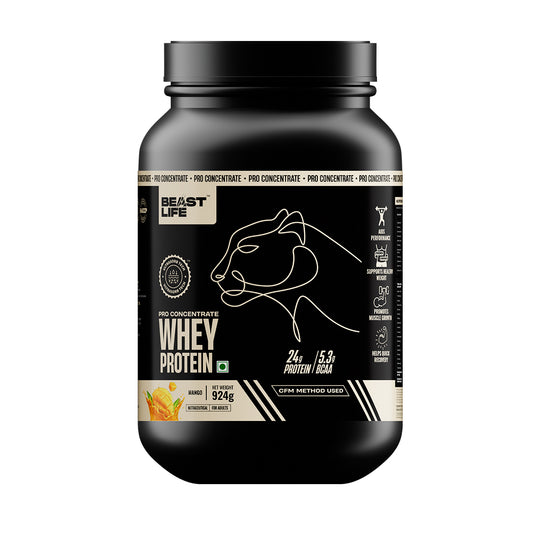 Pro Concentrate Whey Protein with Ultrasorb Tech | 924gm | Mango